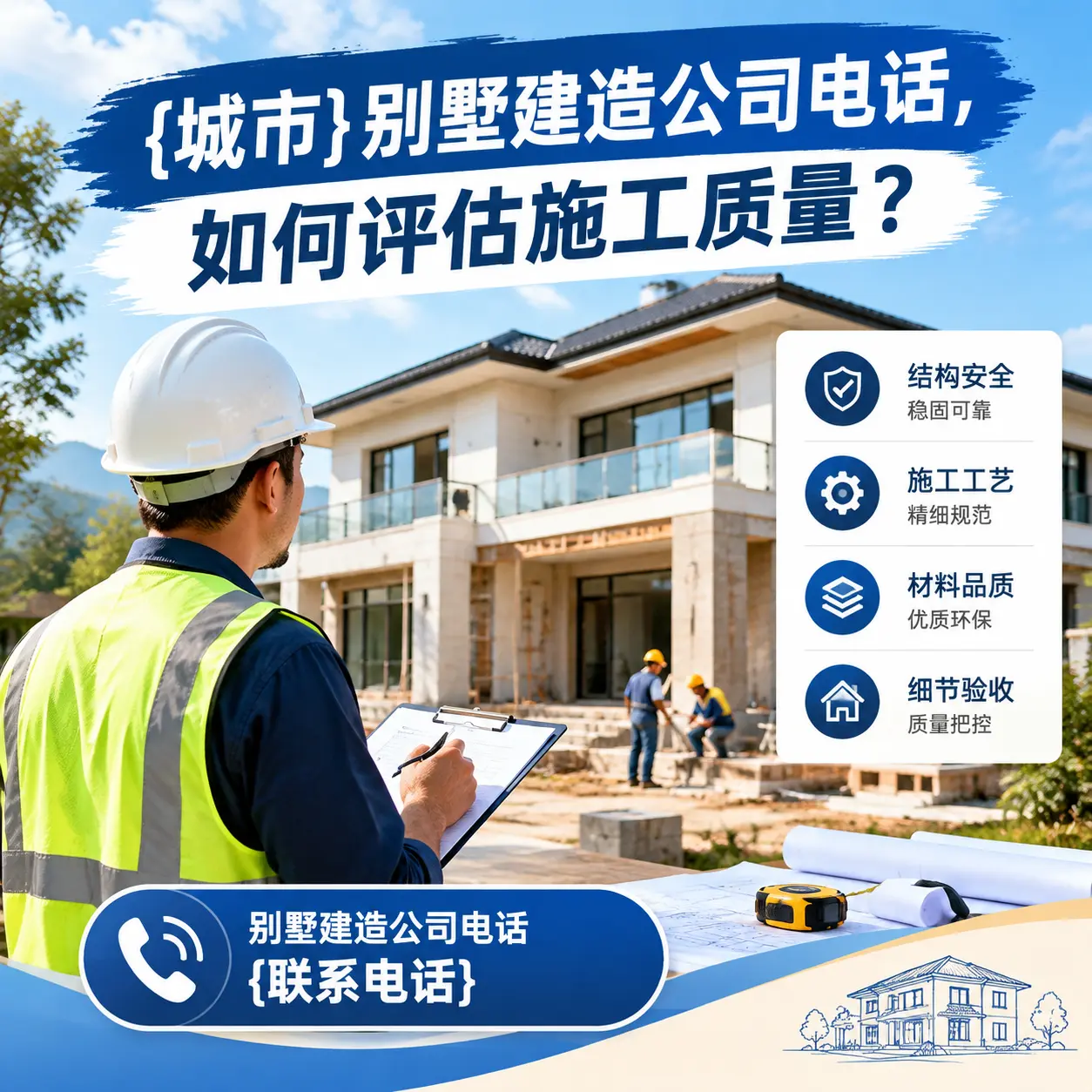 务川别墅建造公司电话,如何评估施工质量?